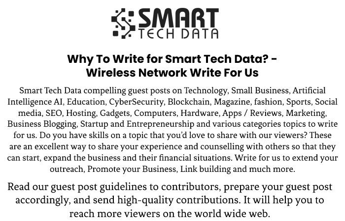 Wireless Network Write For Us