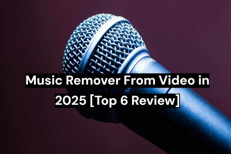 Music Remover From Video in 2025 [Top 6 Review]