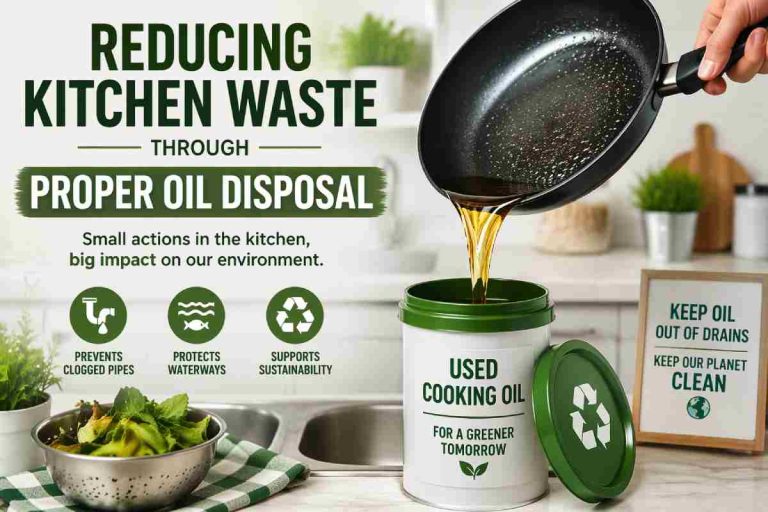 Reducing Kitchen Waste Through Proper Oil Disposal