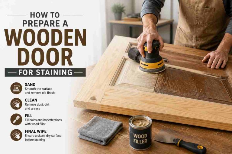 How to Prepare a Wooden Door for Staining: A Step-by-Step Guide