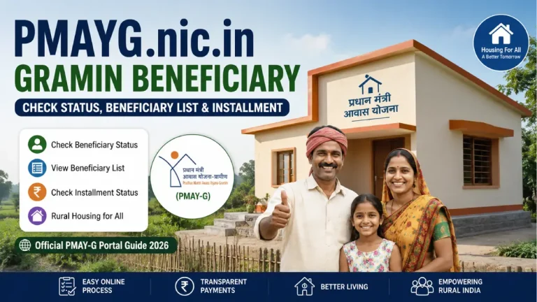 PMAYG.nic.in Gramin Beneficiary: How to Check PMAY-G Status, Beneficiary List & Installments (2026 Guide)
